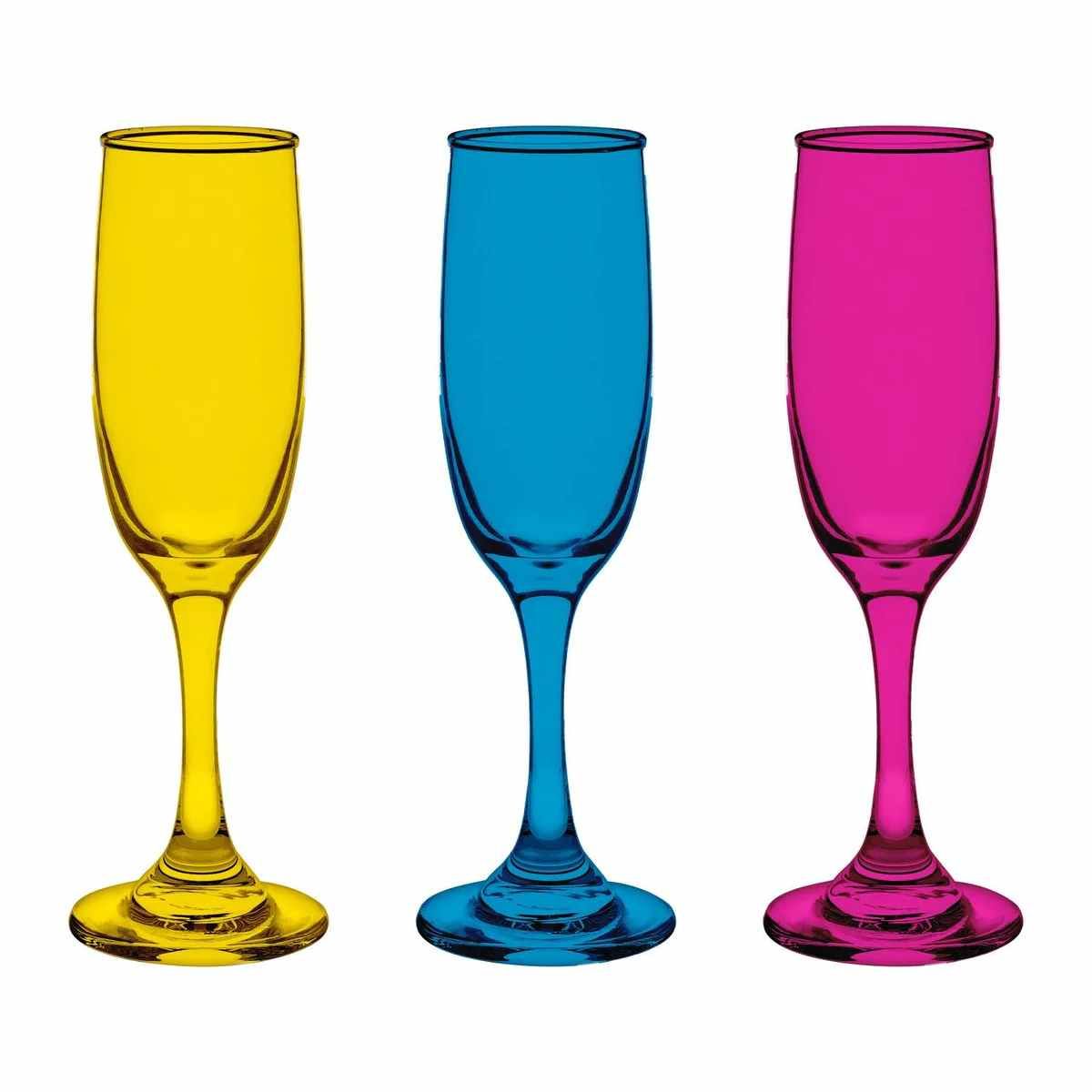 CRISTAR - Set De 6 Copas Champagne Rioja Full Color