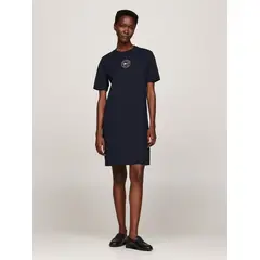 TOMMY HILFIGER - Vestido Logo Nautico Regular Fit Azul