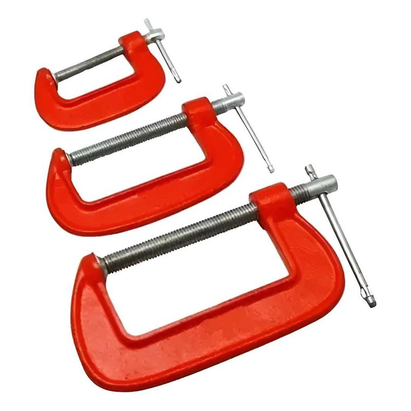 GEN - Kit Set Prensa Abrazadera Clip Tipo G Carpinteria Sargento