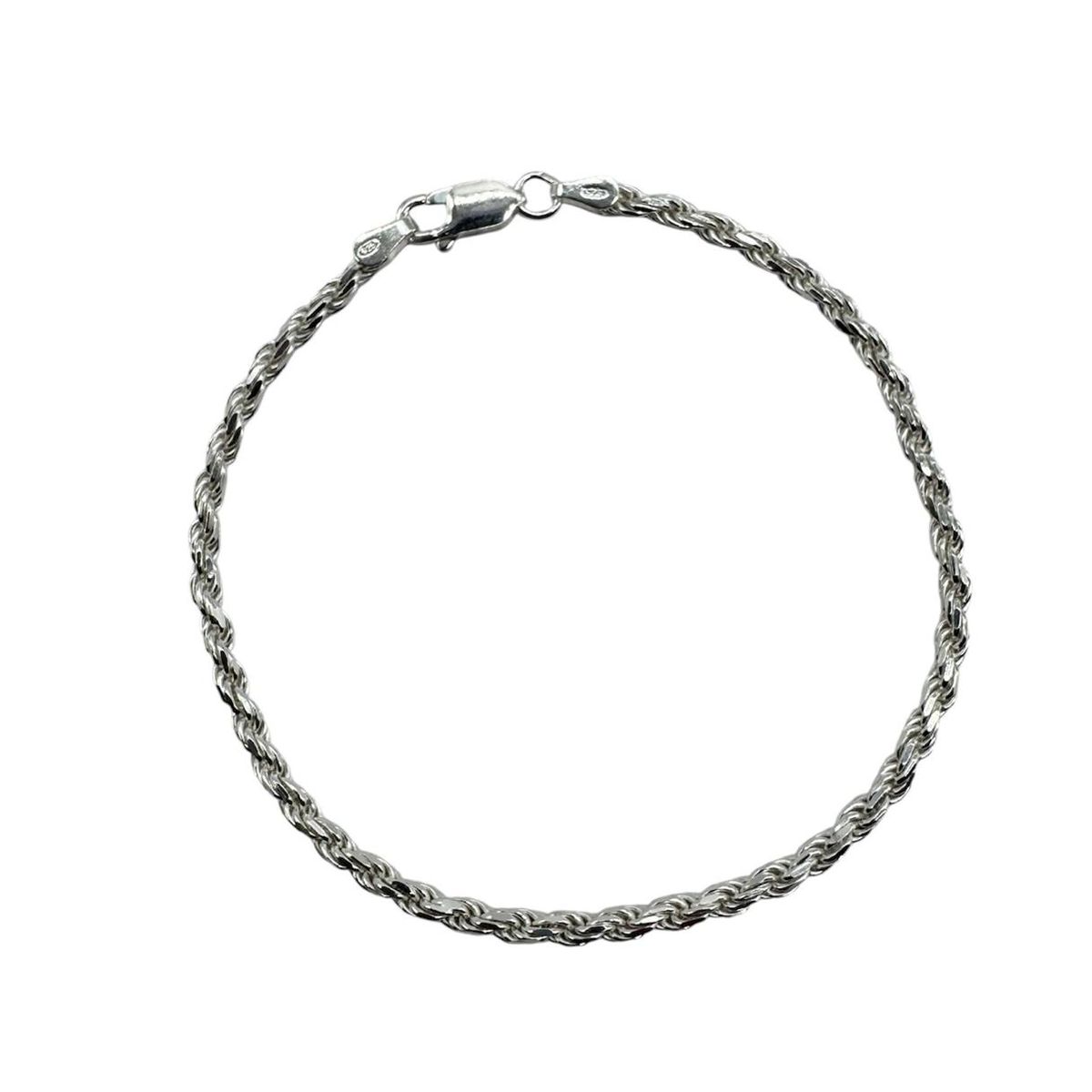 GENERICO - Pulsera Turbillon Plata Italiana 925 - 19.5 cm