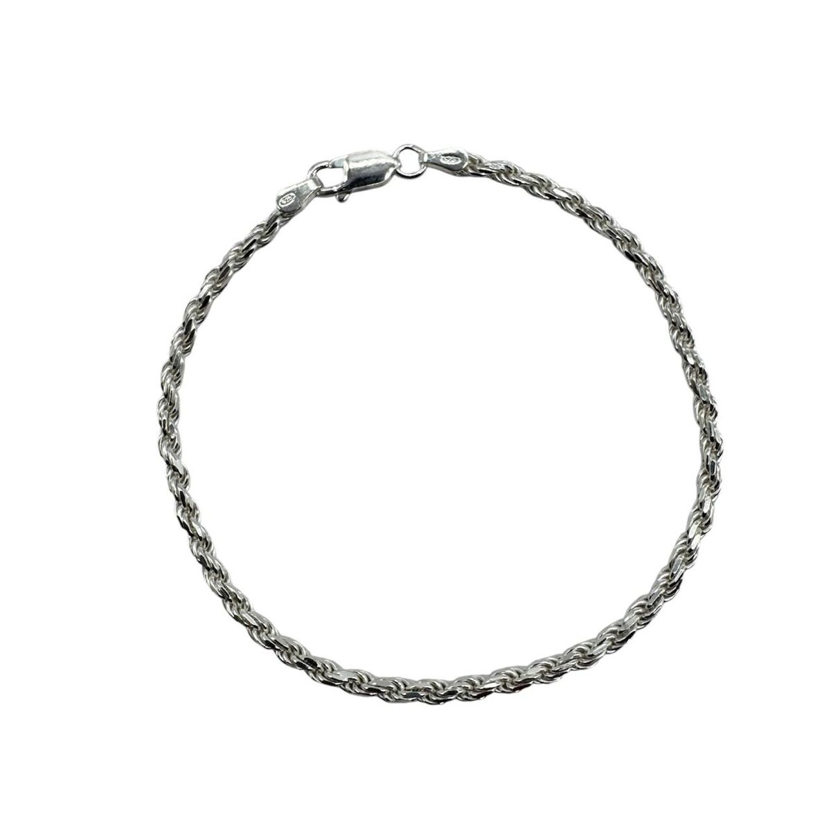 GENERICO - Pulsera Turbillon Plata Italiana 925 - 19.5 cm
