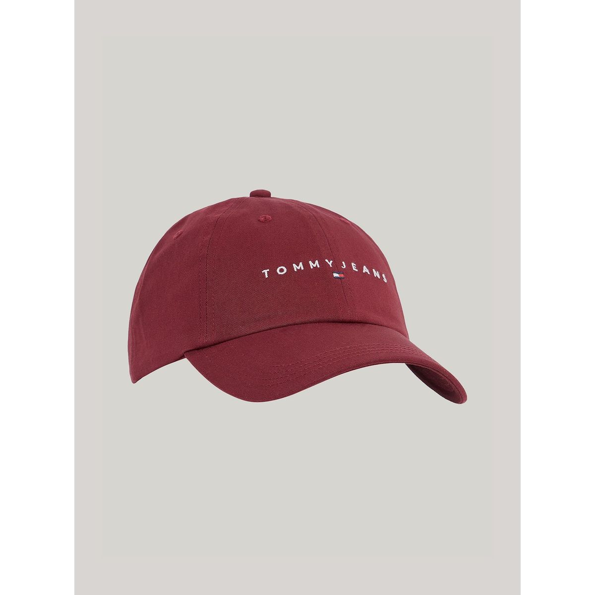 TOMMY HILFIGER - Jockey De Seis Paneles Con Logo Burdeo Tommy Jeans