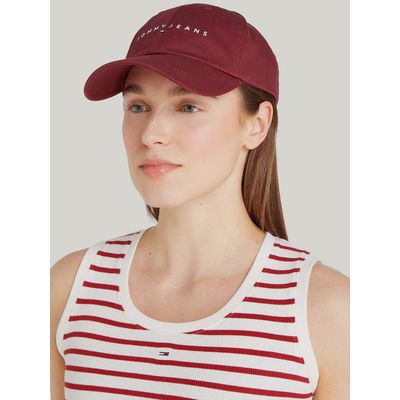 Imagen 2 del producto Jockey De Seis Paneles Con Logo Burdeo Tommy Jeans