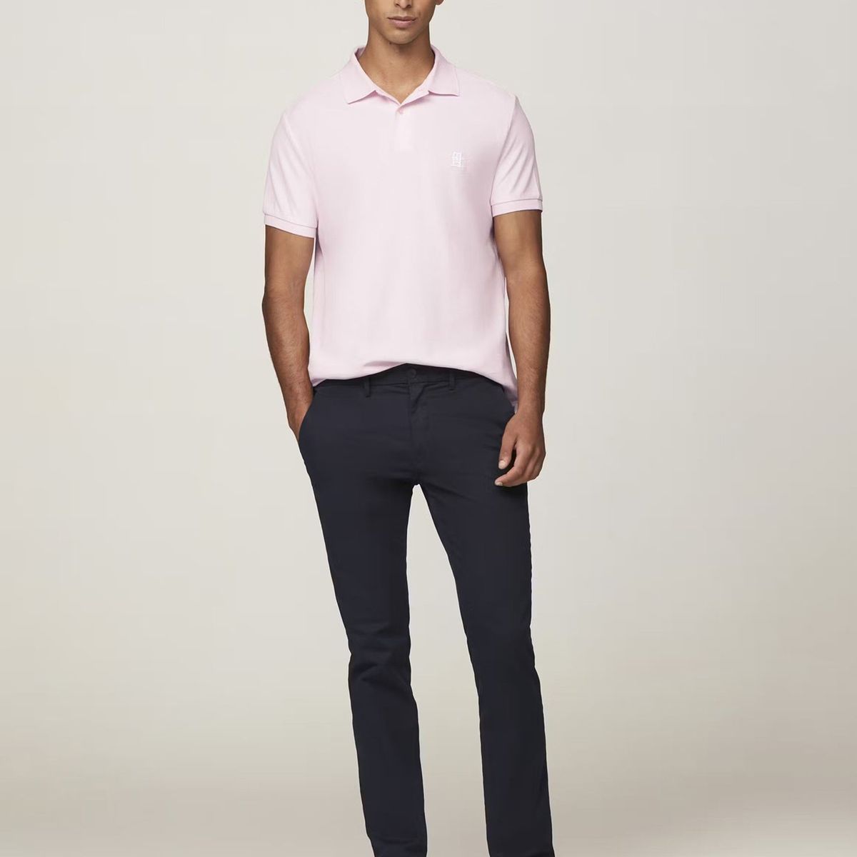TOMMY HILFIGER - Polo Con Logo De Monogram Rosado Tommy Hilfiger