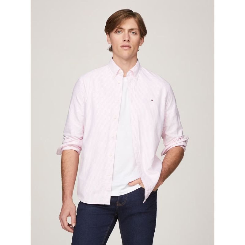 TOMMY HILFIGER - Camisa Heritage De Rayas Regular Fit Multicolor Tommy Hilfiger