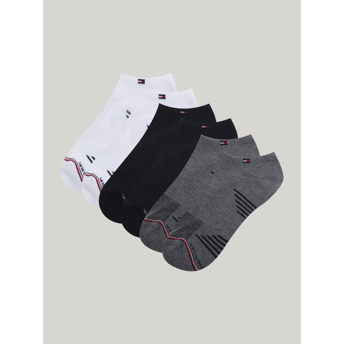 TOMMY HILFIGER - Pack De 3 Calcetines Tobilleros Multicolor Tommy Hilfiger