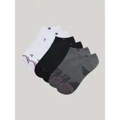 TOMMY HILFIGER - Pack De 3 Calcetines Tobilleros Multicolor