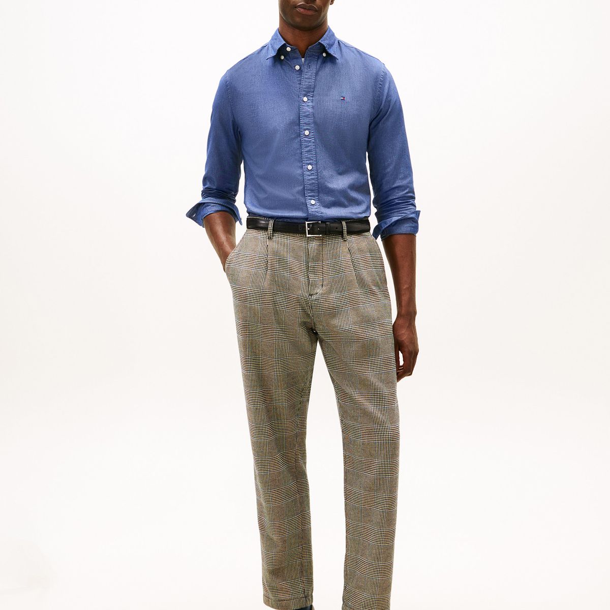 TOMMY HILFIGER - Camisa Oxford Heritage Regular Fit Azul Tommy Hilfiger