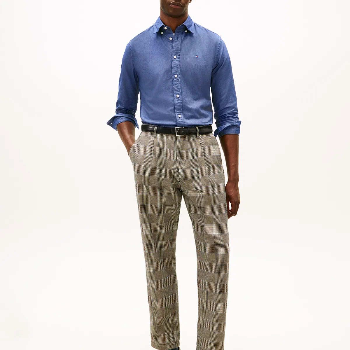 TOMMY HILFIGER - Camisa Oxford Heritage Regular Fit Azul Tommy Hilfiger