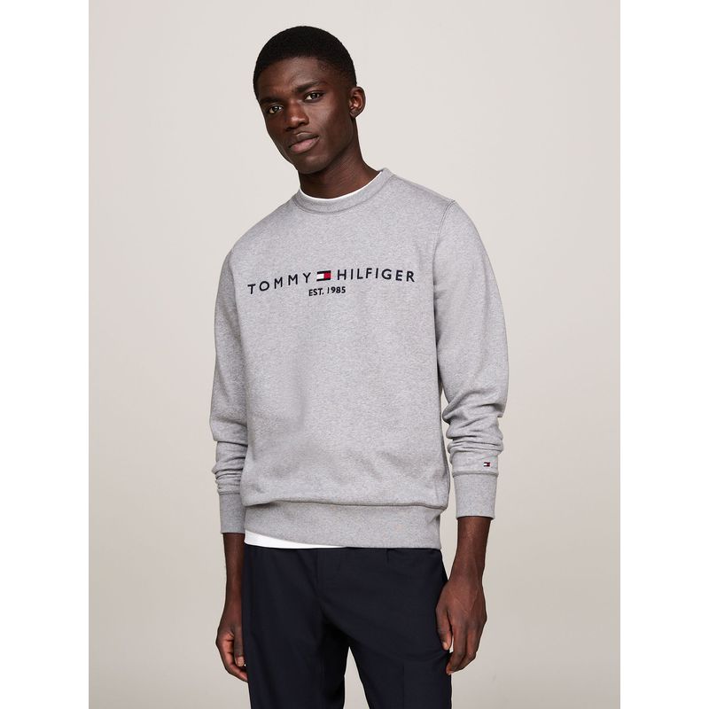 TOMMY HILFIGER - Polerón Established 1985 Gris Tommy Hilfiger.