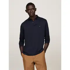 TOMMY HILFIGER - Polo Liquid Cotton Con Logo Azul