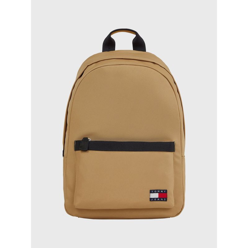 TOMMY HILFIGER - Mochila Essential Con Logo De Parche Beige Tommy Hilfiger