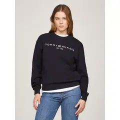TOMMY HILFIGER - Polerón Modern Con Logo Azul