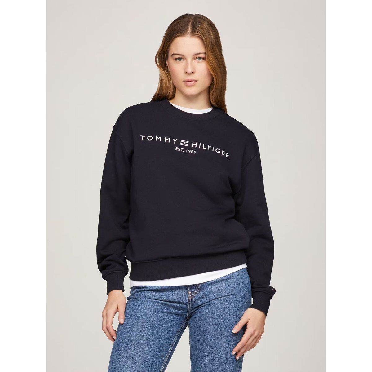 TOMMY HILFIGER - Polerón Modern Con Logo Azul Tommy Hilfiger