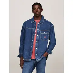 TOMMY HILFIGER - Camisa Essential Denim Casual Fit Azul