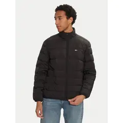 TOMMY HILFIGER - Parka Acolchada Packable Con Logo Negro
