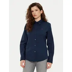 TOMMY HILFIGER - Camisa Stretch De Corte Regular Azul