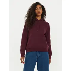 TOMMY HILFIGER - Polerón Hoodie Flag Logo Burdeo Tommy Hilfiger.