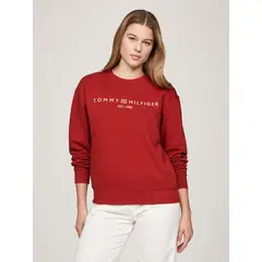 TOMMY HILFIGER - Polerón Modern Con Logo Rojo