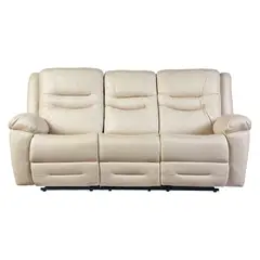 GENERICO - Sofá ODH Reclinable 3 Cuerpos London Cargador Inalámbrico Beige
