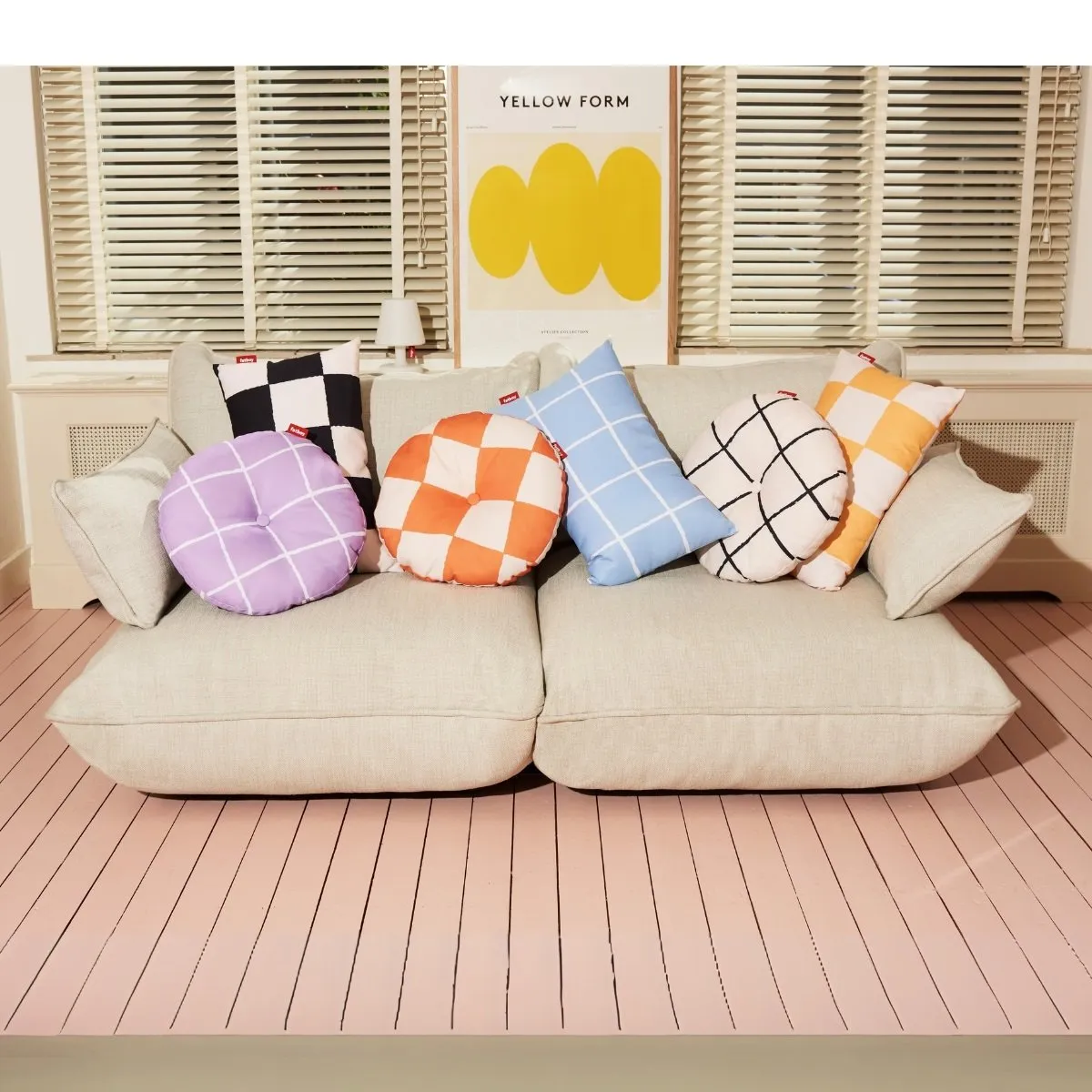 FATBOY - Cojín Decorativo exterior Fatboy Circle Pillow - Redondo - Rosado
