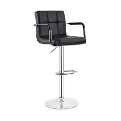 GENERICO - Pack x2 Silla de Bar Milan Altura Ajustable Color Negro