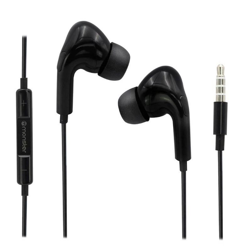FUJITEL - Audífonos Monster Audio M21WT Negro