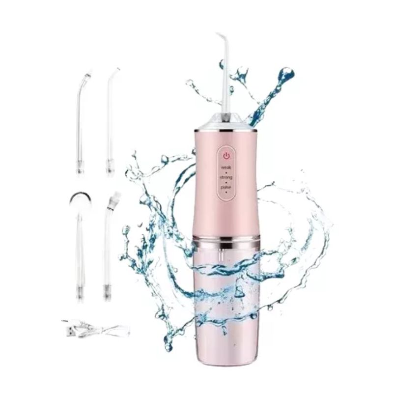 GENERICO - Irrigador Dental Limpieza Bucal Recargable Usb 4 Boquillas