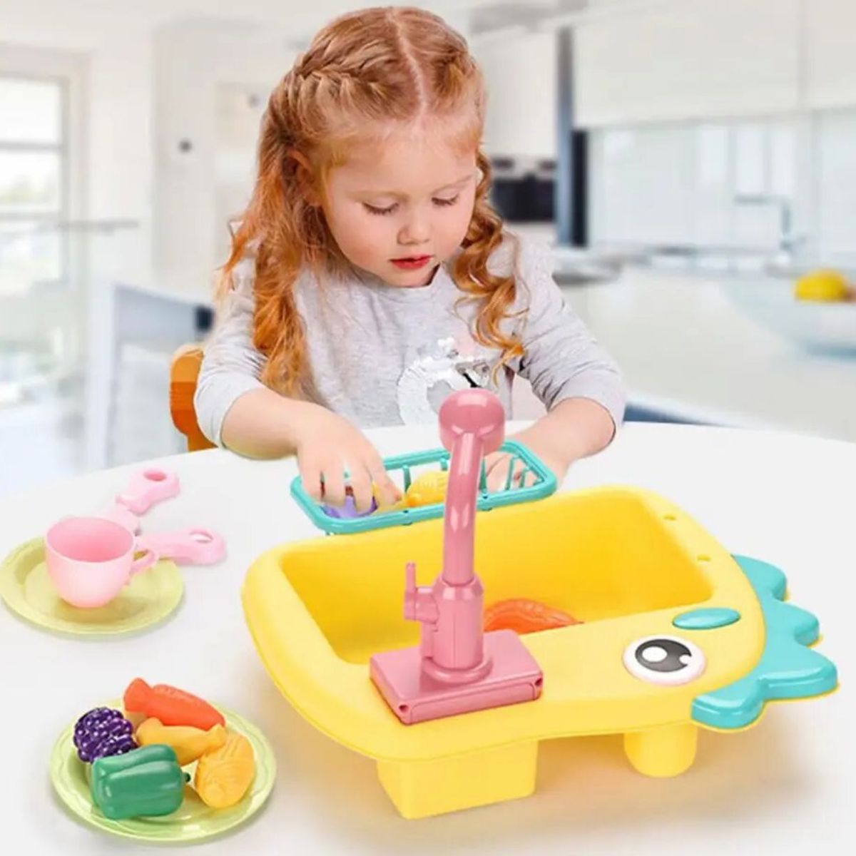 GENERICO - Lavaplato De Juguete Fregadero Cocina Juguete De Niños