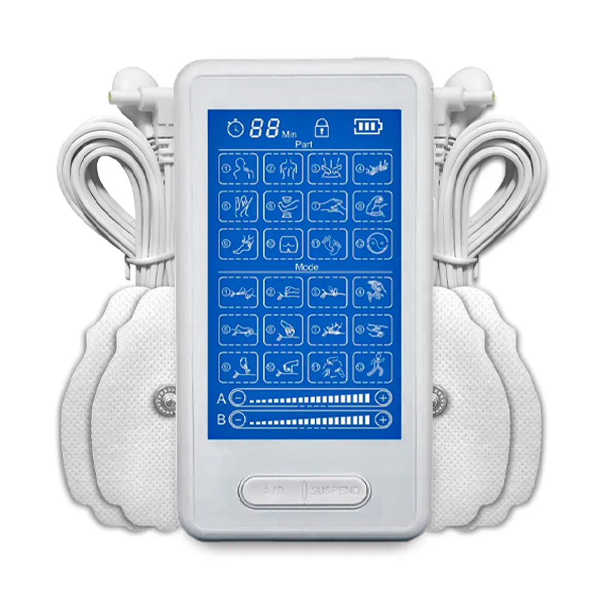 GENERICO - Tens + Electro Estimulador Touch 24 Programas As8017