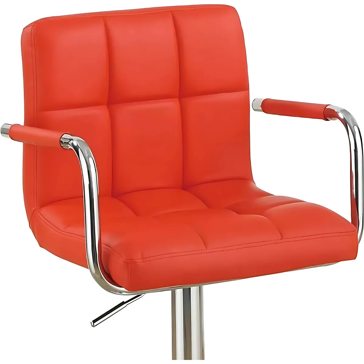 GENERICO - Pack x2 Silla de Bar Milan Altura Ajustable Color Rojo