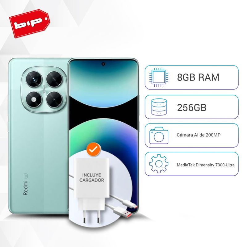 REDMI - Celular Redmi Note 14 Pro 5G Coral Green 8GB RAM 256GB - Nuevo