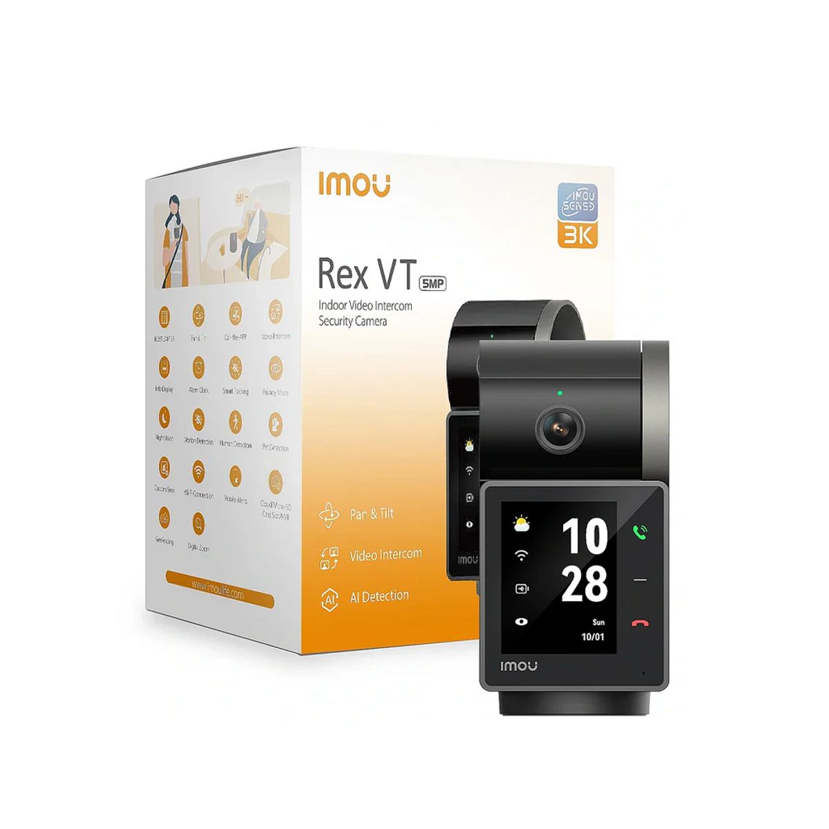 IMOU - Cámara De Seguridad Ip Imou Rex Vt Videollamada 3k 5mp