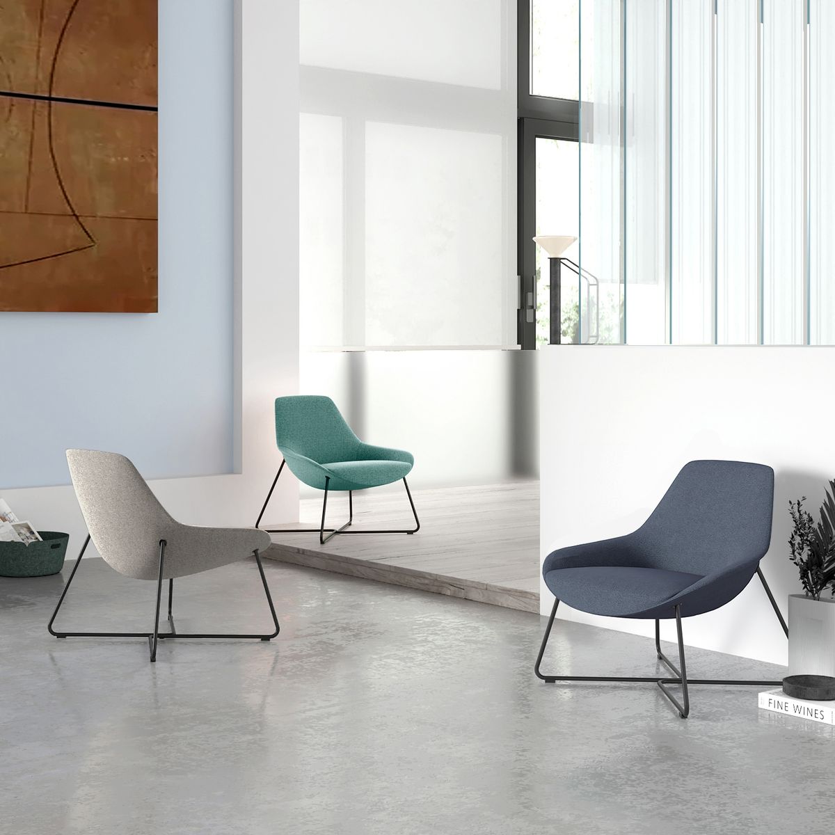 FORM OFFICE - Sitial Bruselas Celeste Form