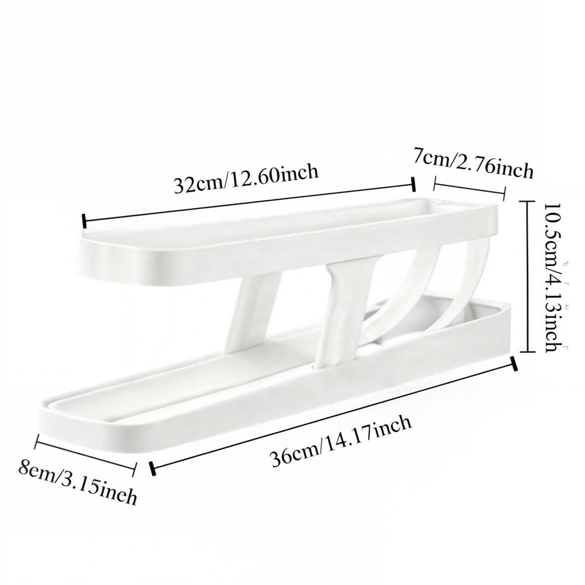 GENERICO - huevera dispensador de huevos organizador de huevos 2 pisos