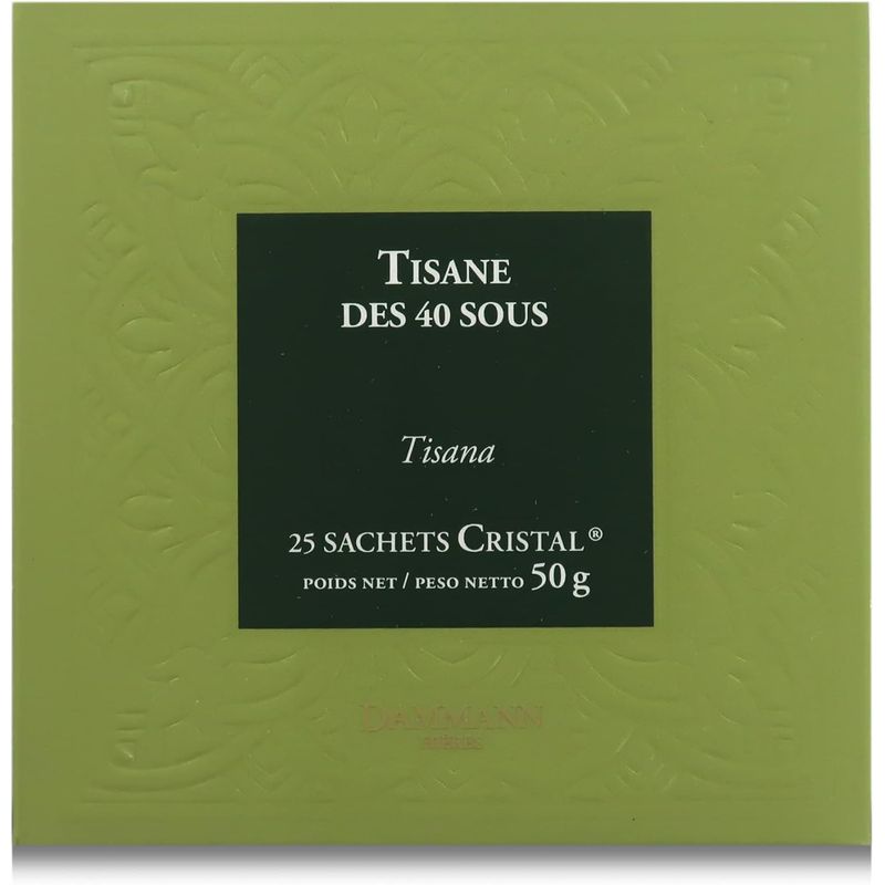 GENERICO - CAJA DE TE CON 25 SACHETS CRISTAL - TISANE DES 40 SOUS