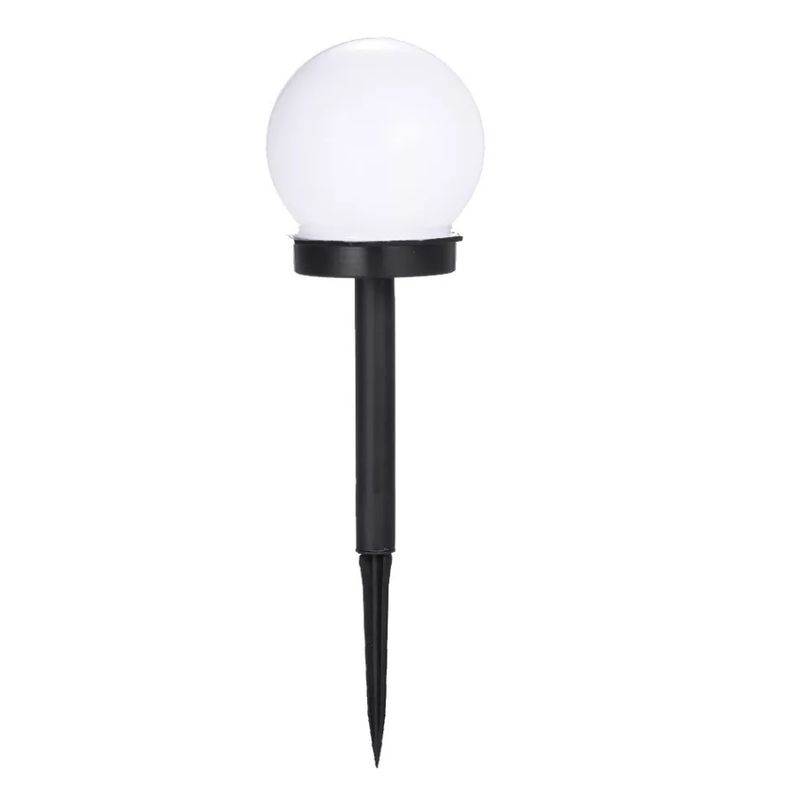 GENERICO - Lampara estaca redonda para jardin globo exterior moderna