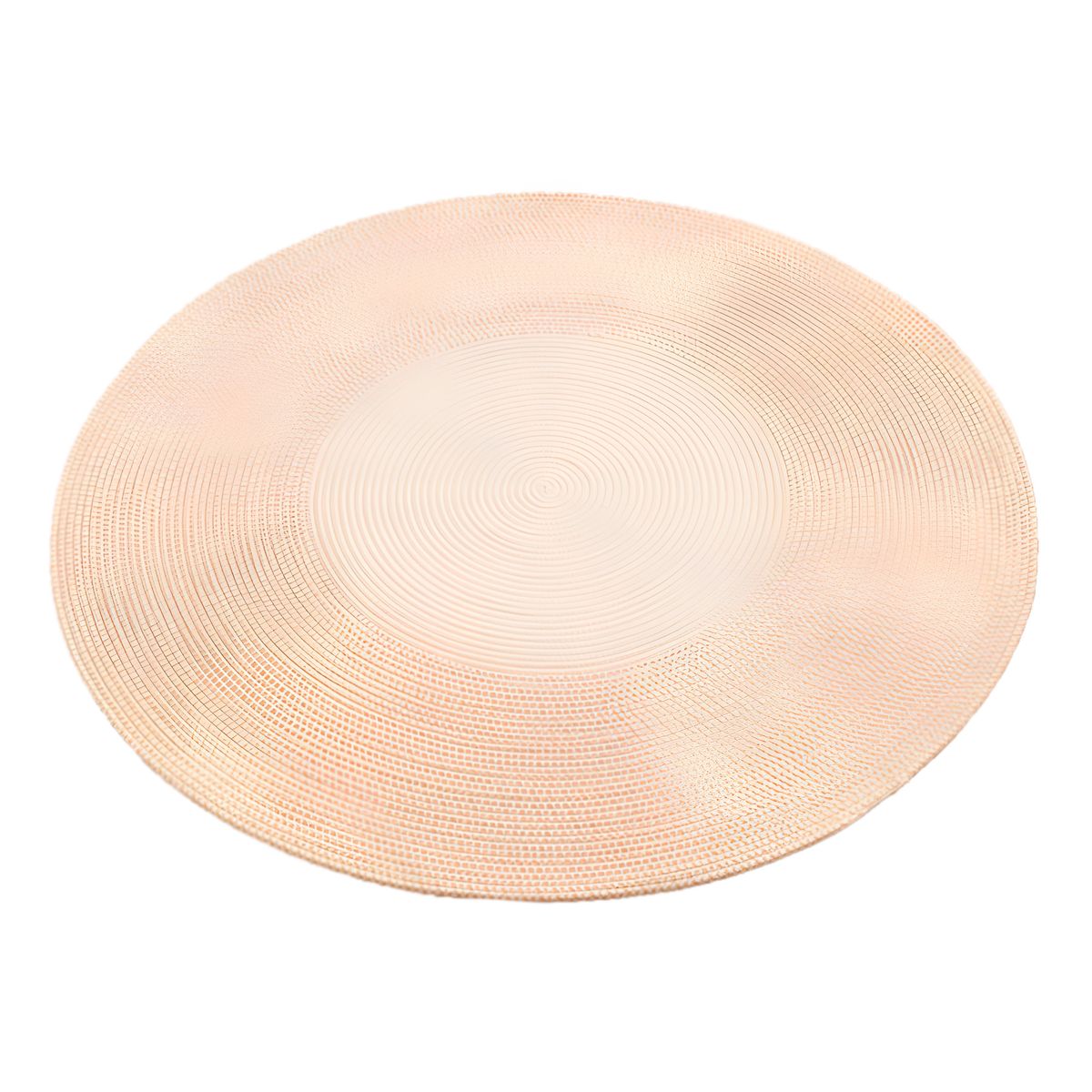 GENERICO - Alfombra Artesanal Algodón Sala Hogar Redonda Beige 120 CM