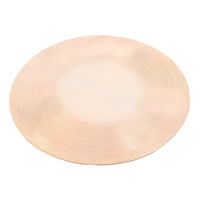 Alfombra Artesanal Algodón Sala Hogar Redonda Beige 120 CM