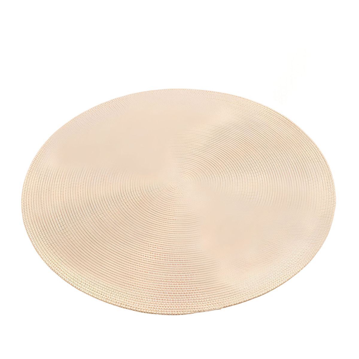 GENERICO - Alfombra Artesanal Algodón Sala Hogar Redonda Gris Beige 150 Cm