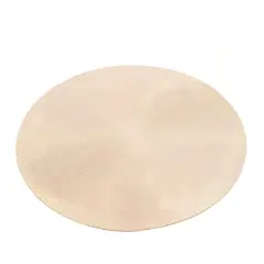 GENERICO - Alfombra Artesanal Algodón Sala Hogar Redonda Gris Beige 150 Cm