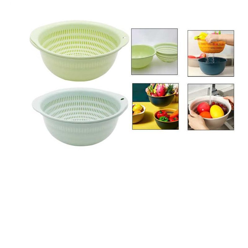 GENERICO - Bowl Con Colador Escurridor Para Verduras