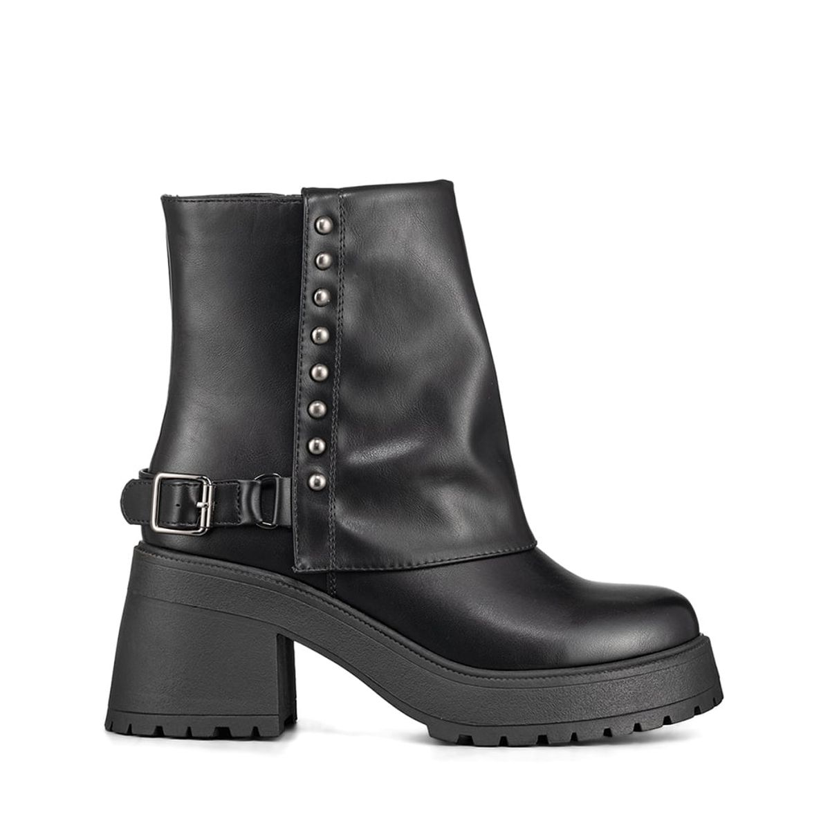WEIDE - Botin Casual Mujer Negro Eco Cuero Comodo Weide CZY606