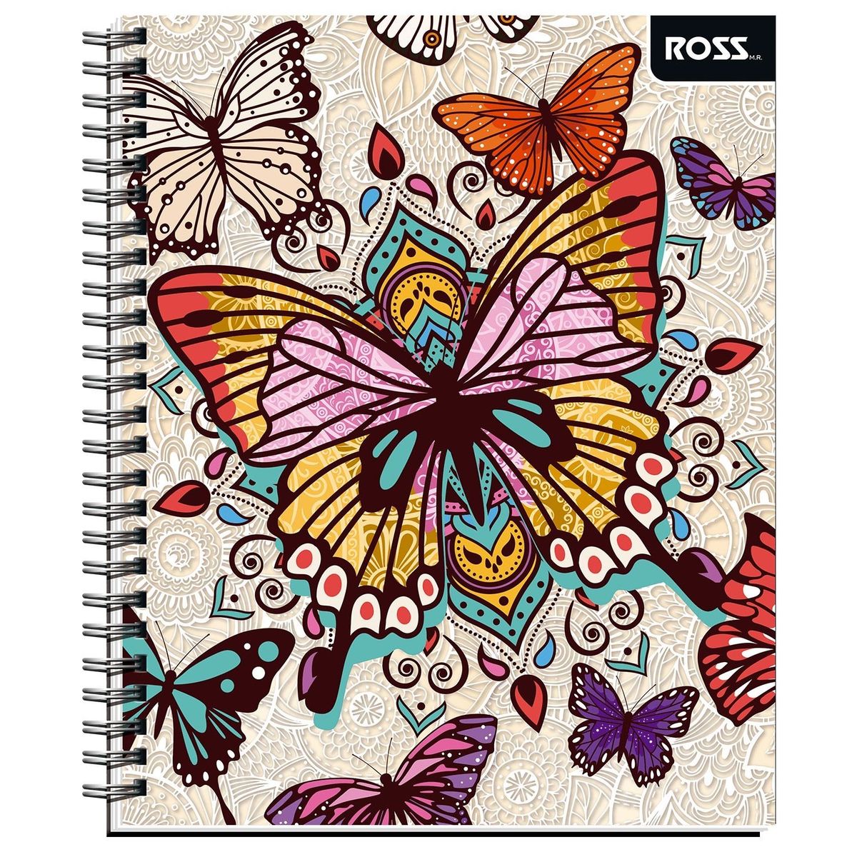 LIBESA - PACK 5 UNIDADES CUADERNO UNIVERSITARIO MANDALAS ROSS