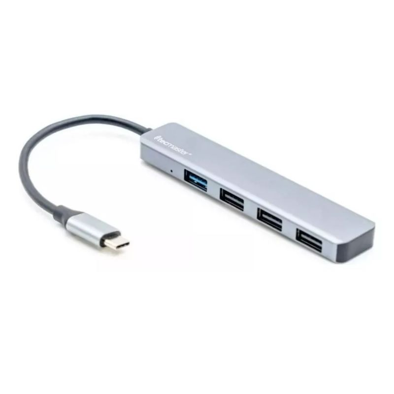 DM - HUB TYPE-C 3.0 POR UNA/2.0 POR 3 ALUMINIO