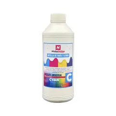 N NISHA ONLINE - Tinta Universal 1 Litros Compatible Ecotank T664 Color Cyan