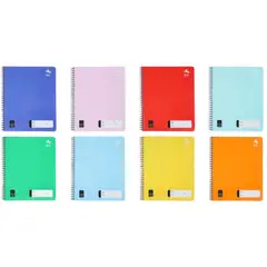 GENERICO - Pack 8 Cuadernos de 80 Páginas Cuadriculado A5