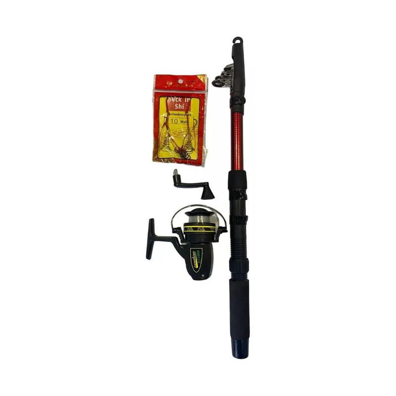 FOUR - Set de Pesca - Caña de Pescar con Anzuelos