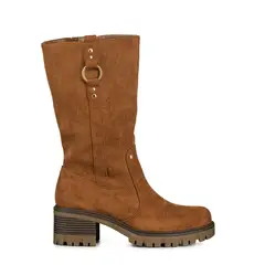 WEIDE - Botas Largas Casual De Gamuza Vintage Mujer HX513