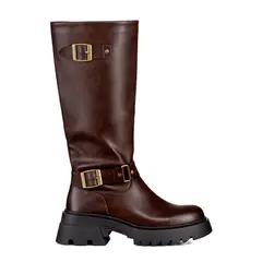 WEIDE - Botas Largas Mujer De Moda Tacon Grueso Vintage CZY613